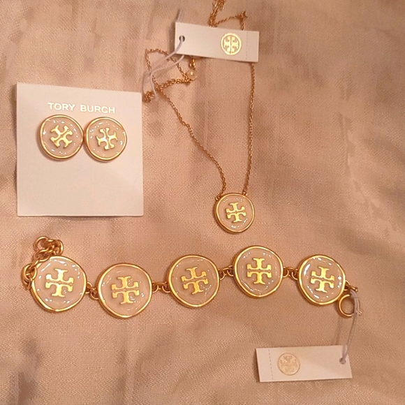 Tory Burch Jewelry - Tory Burch Set - earrings- necklace- bracelet